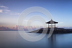 Resting Hut at Sanur Beach, Bali.