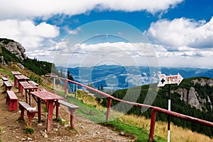 Resting place at Dochia in Ceahlau