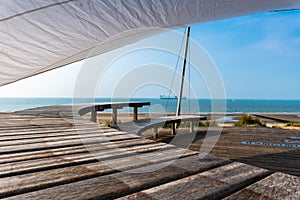 Resting place with sea view