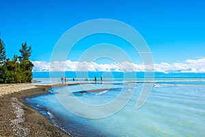 Resting on the shores of lake Issyk-Kul, Kyrgyzstan.