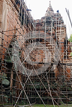 Restoration of an ancient Bagan Temple