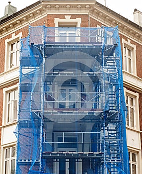 Restoration facade of old house