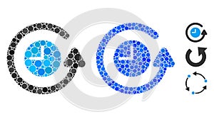 Restore Clock Composition Icon of Circle Dots