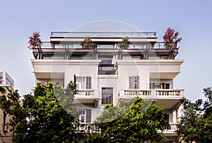 Restored building on Rothschild Blvd