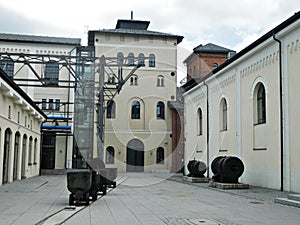 Restored buildings of the Old Mine in WaÅ‚brzych, Poland