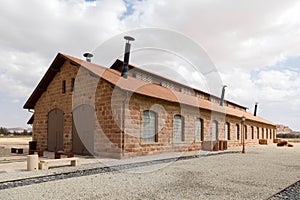 Restored Hejaz railway train built for by the Ottoman Empire that was exploded by T. E. Lawrence during World War I.