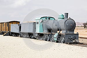 Restored Hejaz railway train built for by the Ottoman Empire that was exploded by T. E. Lawrence during World War I.