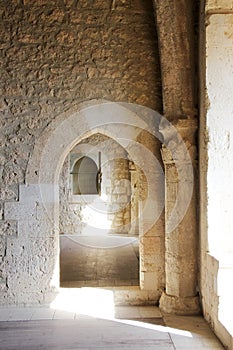Restored interiors, a castle of middle ages