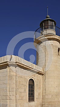 Restored lighthouse in Roquetas del mar