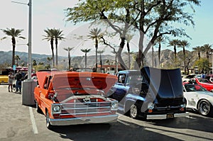 A Restored Pair Of Vintage Trucks