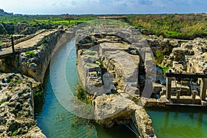 Restored Roman dam and canal, Taninim Stream Nature Reserve