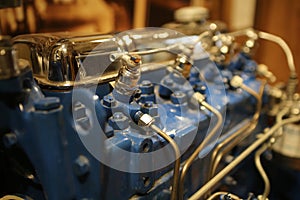 Restored vintage engine