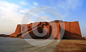 Restored ziggurat in ancient Ur photo