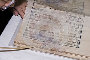 Restoring ancient book