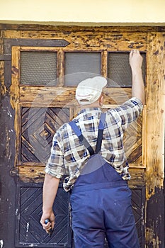 Restoring old door