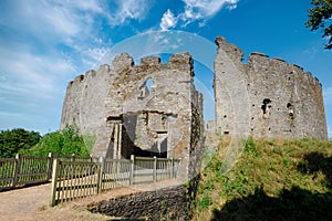 Restormel castle at Lostwithiel in Cornwall UK