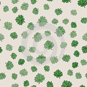 Restrained seamless floral pattern