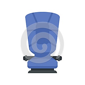 Restraint baby car seat icon flat isolated vector