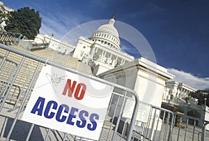 Restricted access to the Capitol Building post 9/11, Washington D.C.