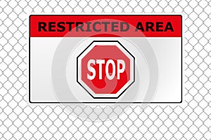 Restricted area fence