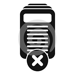 Restricted content icon simple vector. Data cloud process