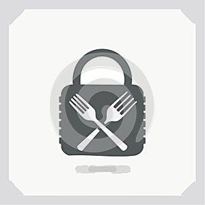 Restricted Diet Padlock Icon