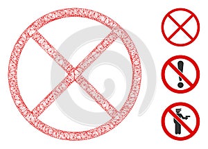 Restricted Polygonal Web Vector Mesh Illustration
