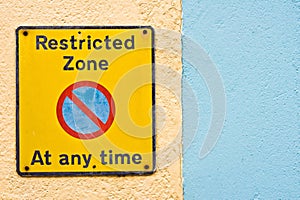 Restricted zone