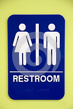 Restroom sign