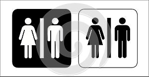 Restroom signs photo