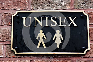 Restroom signs unisex