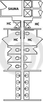 Restrooms plan