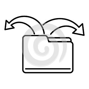 Restructure file icon, outline style
