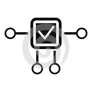 Restructure plan icon, simple style photo