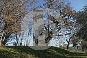 Restructured hunt tower in northern Italy in Veneto photo