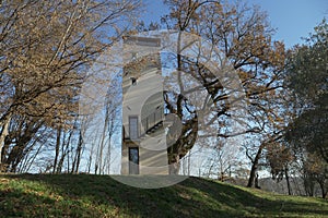 Restructured hunt tower in northern Italy in Veneto photo