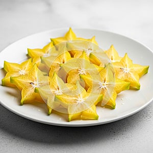 Rests on a light gray surface highlighting the vibrant color