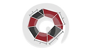 Rests on a plain white background emphasizing the contrast and form of