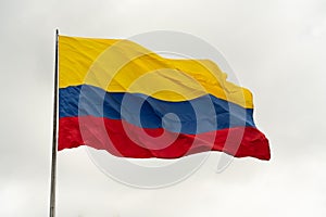 Resultados de traducciÃÂ³n National flag of Colombia waving. photo