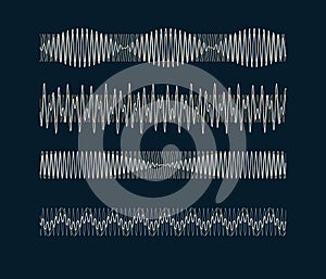 Resulting harmonic sine wave - visualization of acoustic waves types