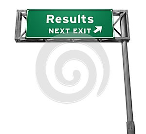 Results Freeway Exit Sign