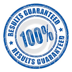 Results guaranteed vector stamp