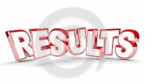 Results Outcome End Return on Investment Word photo