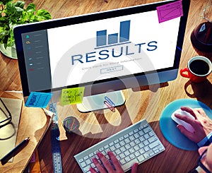 Results Summary Progress Chart Concept