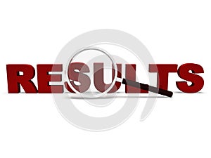 Results Word Shows Scores Result Or Achievements photo
