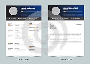 Resume and Cover Letter, Minimalist resume cv template, Cv professional jobs resumes
