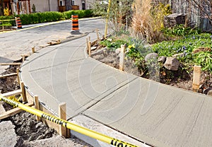 Resurfacing urban sidewalk