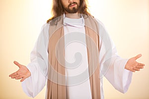 Resurrected Messiah with arms open photo
