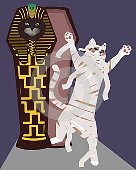 The Resurrection of the Feline Pharaoh: A Mummy Cat\'s Return