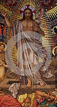 Resurrection of Jesus Christ mosaic photo